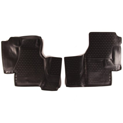 Tapis en caoutchouc 3D pour MERCEDES-BENZ Sprinter Classic (W909), 2000-2006, 2013->, lot de 2