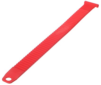 Sangle de fixation pour porte-vélos sur attelage, longueur 27 cm, rouge - pièce de rechange