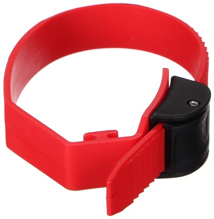 Sangle à dégagement rapide pour porte-vélos sur attelage, longueur 38 cm, rouge - pièce de rechange