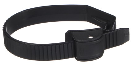 Sangle à serrage rapide pour porte-vélos attelé, longueur 38 cm, noire - pièce de rechange