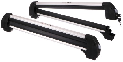 Porte-skis, snowboards et wakeboards de toit verrouillable ROOF SKI, 76 cm, capacité 35 kg