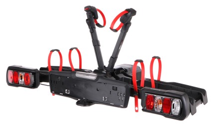 Porte-vélos pour attelage E-BIKE 2 PREMIUM - 2 vélos électriques, capacité 60 kg, pliable