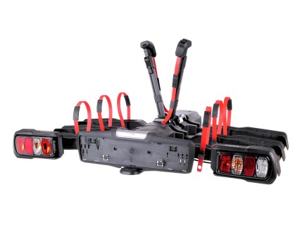 Porte-vélos pour attelage E-BIKE 3 PREMIUM - 3 vélos électriques, capacité 60 kg, pliable