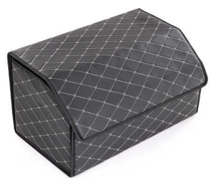 Organisateur de coffre de voiture CAR COMPACT ELEGANT L, 2 compartiments, pliable, avec couvercle