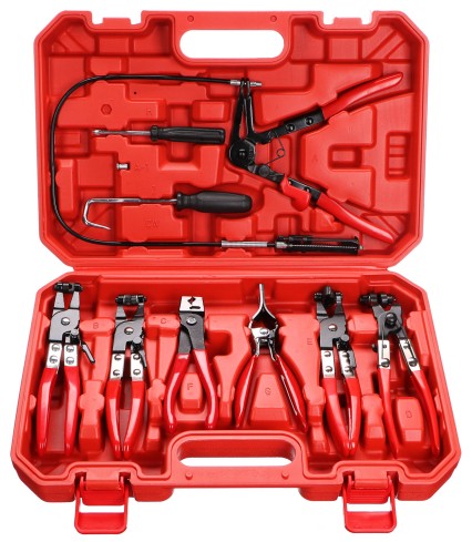 Jeu de pinces pour colliers de serrage JEU DE COLLIERS DE SERRAGE MÉCANIQUE 9