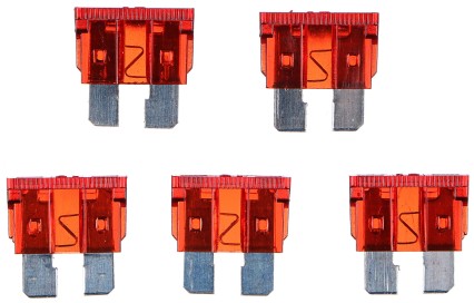 Jeu de fusibles à lame pour automobile, 10 A, 100 pièces