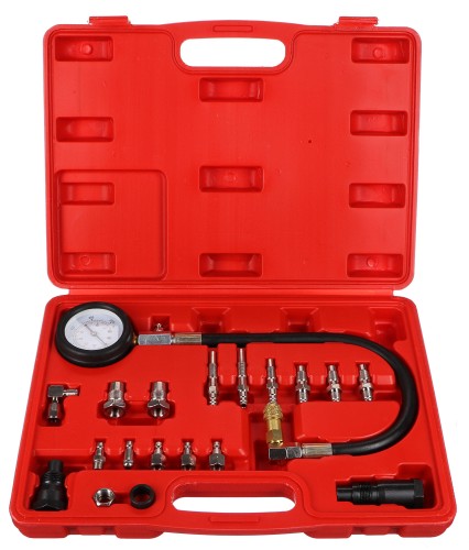 Ensemble de test de compression pour moteurs diesel MECHANIC ENGINE TESTER 21, 0-70 bar, 21 pièces