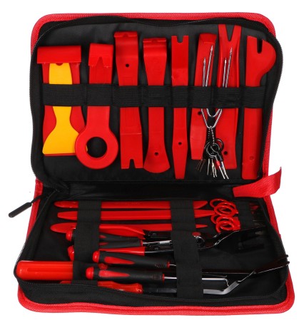 Ensemble multifonction pour démontage des garnitures et de l'habitacle MECHANIC TRIM SET 38, 38 pièc