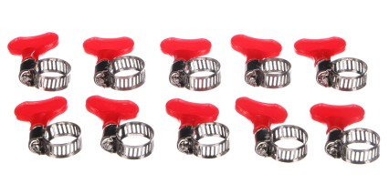 Collier de serrage avec papillon MECHANIC CONNECT 10-16 mm, 10 pièces