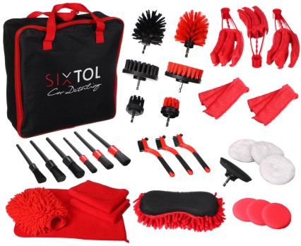 Ensemble d'outils multifonctionnels de nettoyage et de lavage de voiture CAR DETAILING 33, 33 pièces