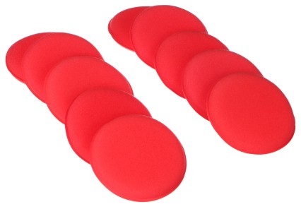 Set de tampons de polissage pour cire voiture CAR DETAILING WAX PAD 10, 10 pcs