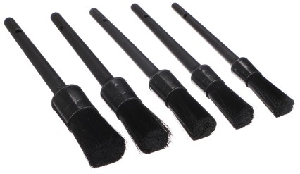 Ensemble de brosses de précision dures pour nettoyage de voiture CAR DETAILING BRUSH 5 HARD, 5 pièce
