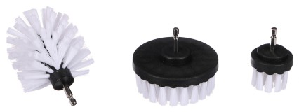 Ensemble de brosses pour perceuse pour nettoyage de voiture CAR DETAILING DRILL BRUSH 3 SOFT, 3 pièc