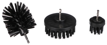 Ensemble de brosses pour perceuse pour nettoyage de voiture CAR DETAILING DRILL BRUSH 3 HARD, 3 pièc