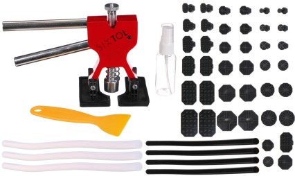 Kit de réparation de carrosserie pour bosses avec extracteur CAR BODY REPAIR SET 50, 50 pièces