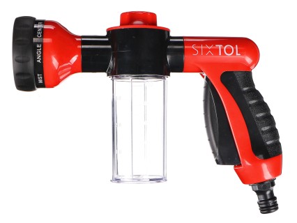 Pistolet pulvérisateur de finition pour voiture avec réservoir de détergent pour lavage de voiture C