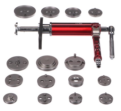 Poussoir pneumatique pour pistons de frein MECHANIC BRAKE SET PNEU 16, kit 16 pièces