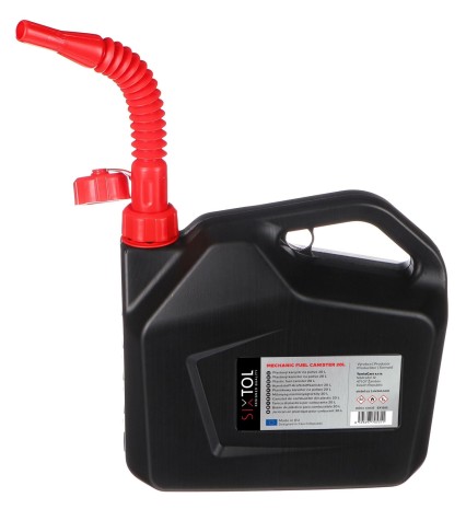 Bidon en plastique pour carburant mécanique 20 L, noir