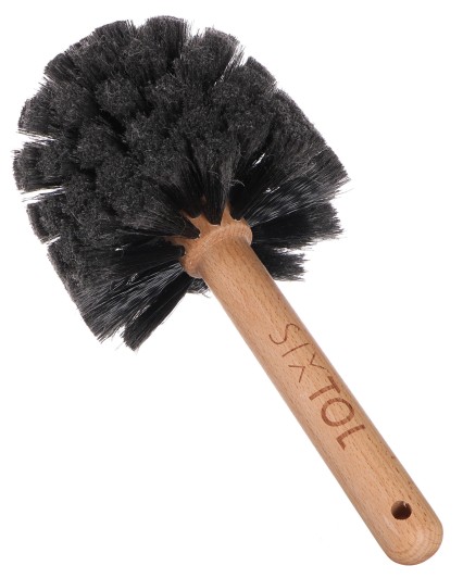 Brosse ronde pour le nettoyage de la carrosserie de vélo ou de moto CAR DETAILING WOOD BRUSH 1