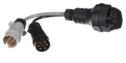 Adaptateur de prise d'attelage TRAILER CABLE 5, de 13 broches à 7 broches N+S, 35 cm