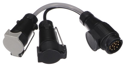 Réduction de la fiche d'attelage TRAILER CABLE 6, de 13 broches vers 7 broches N+S, 35cm
