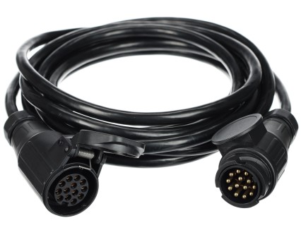 Câble de rallonge 13 broches - prise et fiche TRAILER CABLE 8, 12V, 5 m