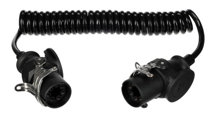 Câble spiralé de liaison EBS 7 broches TRAILER CABLE 14, 24V, 3,5 m