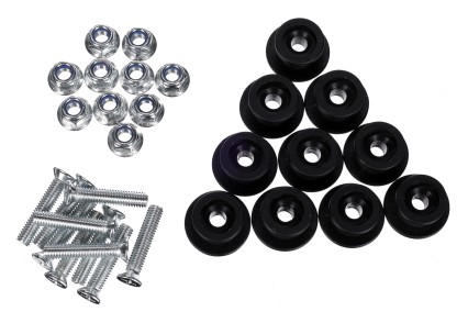 Kit de crochets avec vis pour fixation de filet/bâche sur remorque TRAILER HOOK SET 2, 10 pièces