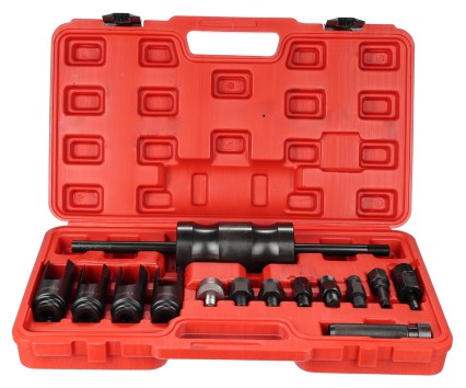Kit d'extraction d'injecteurs avec marteau à inertie coulissant MECHANIC PULLER SET 1, 14 pièces