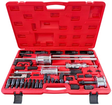 Kit d'extraction d'injecteurs avec marteau à inertie MECHANIC PULLER SET 2, 40 pièces