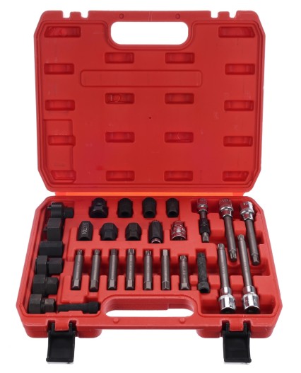 Kit de montage et de démontage de poulies d'alternateur MECHANIC PULLEY SET 4, 30 pièces