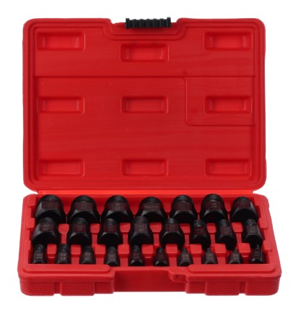 Ensemble d'extracteurs pour vis et écrous endommagés MECHANIC NUT REMOVER 2, 25 pièces