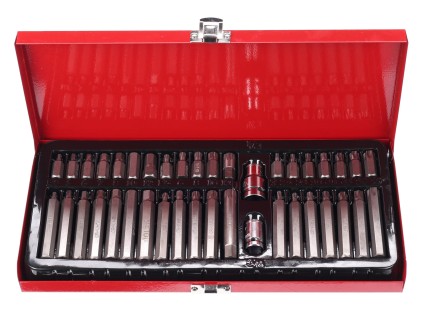 Coffret d'embouts Torx en métal MECHANIC TORX SET 1, 40 pièces