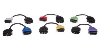 Coffret complet d'adaptateurs OBD-II FiatECUScan pour voitures particulières MECHANIC CABLE SET 3, 6