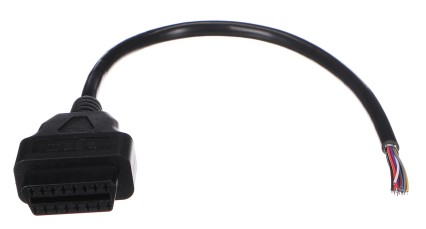 Câble rallonge OBD-II femelle 16 broches, terminé par des câbles de 30 cm MECHANIC CABLE 27