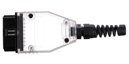 Fiche OBD-II 16 broches pour montage de votre propre câble MECHANIC CABLE 30, transparente