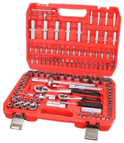 Coffret à douilles CRV 108 professionnel - garantie 6 ans SIXTOL SIX