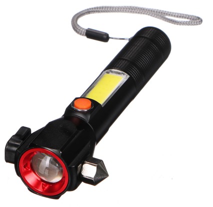 Lampe de sécurité pour voiture avec aimant LAMPE DE SÉCURITÉ POUR VOITURE, 300 lm, LED COB, USB