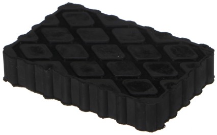 Tampon en caoutchouc pour cric automobile JACK PAD 16, 120x80x20 mm