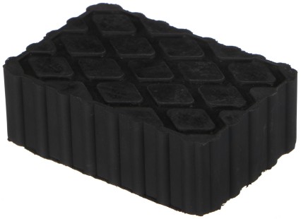 Tampon en caoutchouc pour cric automobile JACK PAD 17, 120x80x40 mm