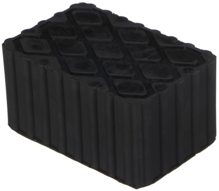 Tampon en caoutchouc pour cric automobile JACK PAD 18, 120x80x60 mm
