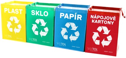 Sacs pour tri sélectif SORT EASY 4 CARTON, 30x30x40cm, 4x36l, 4 pièces