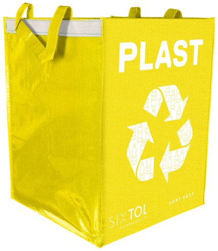 Sac pour tri sélectif SORT EASY PLASTIC, 30x30x40cm, 36l