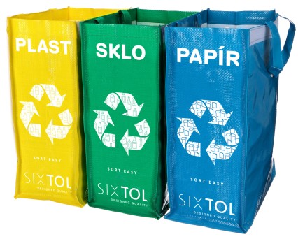 Sacs pour déchets triés SORT EASY 3 SLIM, 18x30x40 cm, 3 x 22 l, 3 pcs