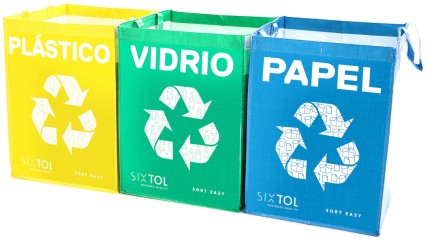 Sacs de tri SORT EASY 3 BASIC ES, 30x30x40 cm, 3 x 36 l, 3 unités