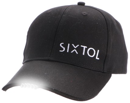 Casquette avec lumière LED B-CAP 25lm, rechargeable, USB, taille universelle, noire