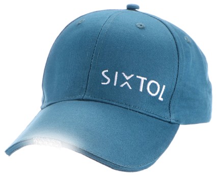 Casquette avec lumière LED B-CAP 25 lm, rechargeable, USB, taille universelle, bleue