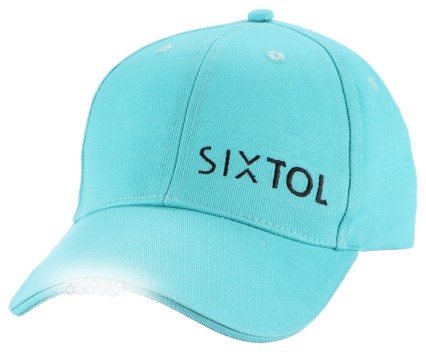 Casquette avec lumière LED B-CAP 25lm, rechargeable, USB, taille universelle, turquoise