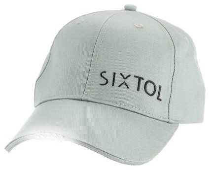 Casquette avec lumière LED B-CAP 25lm, rechargeable, USB, taille universelle, verte