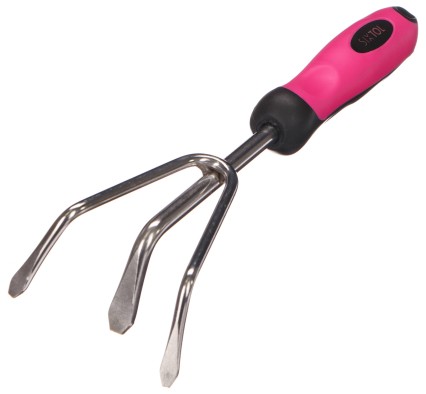 Cultivateur à main GARDEN PINK ONE, acier inoxydable, 28 cm